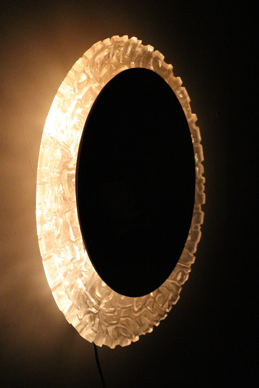 Space Age mirror/wall mirror, Germany, 1970s.