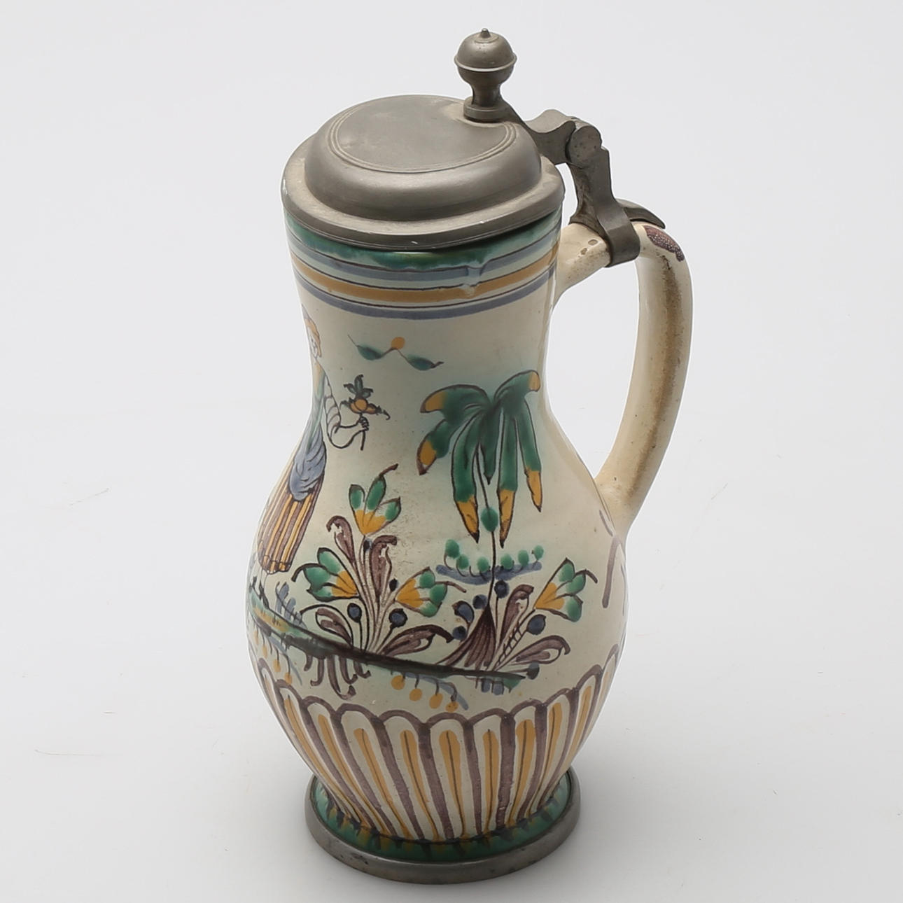 ÖLKRUS, fajans, Tyskland eller Österrike, 18/1900-tal.