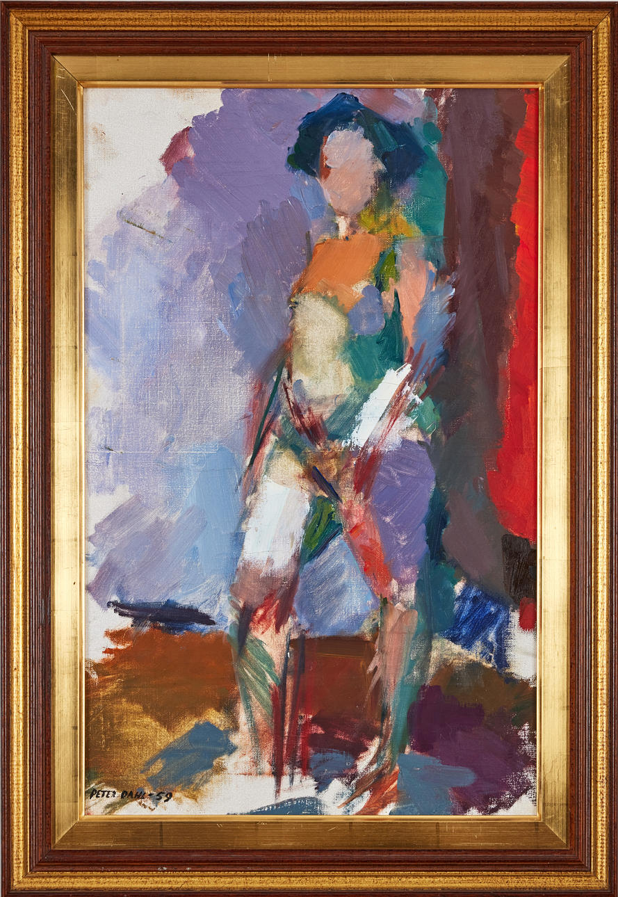 PETER DAHL. Model study in studio.