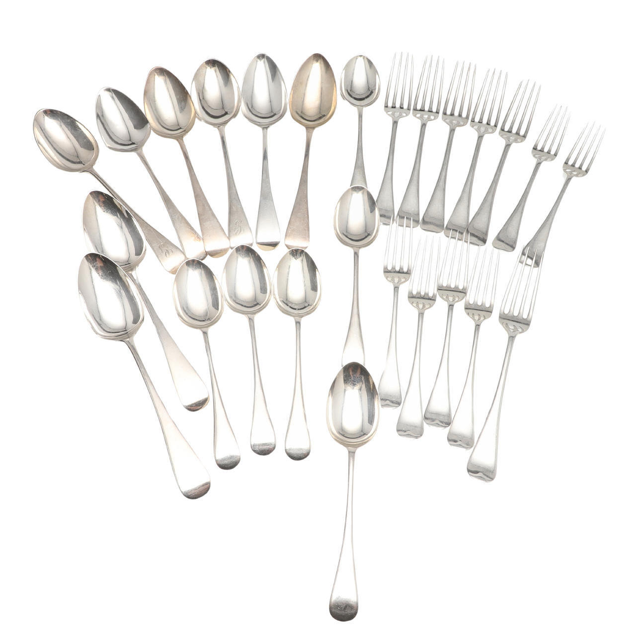 ALTES ENGLISCHES SILBERBESTECK.