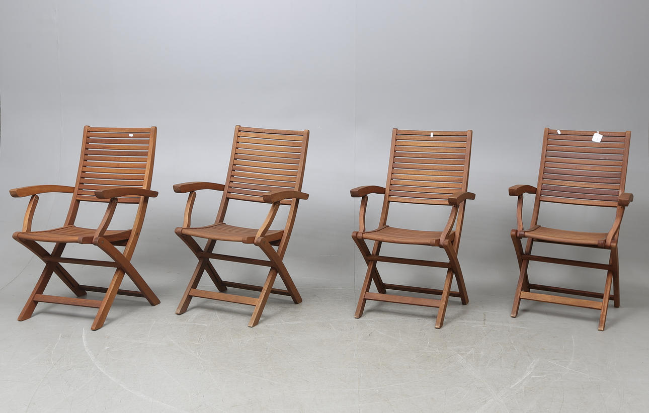 TRÄDGÅRDSSTOLAR, 4 st, Jutlandia, 2000-tal.