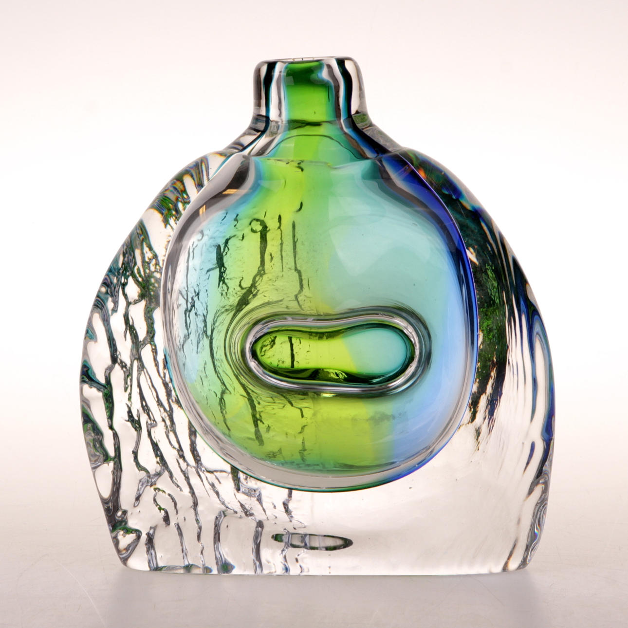 VAS, glas, Göran Wärff, Kosta Ateljé, 1970-tal.