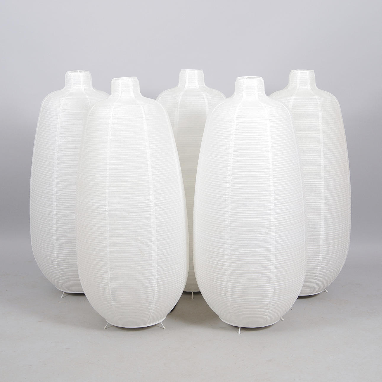 GOLVLAMPOR, 5 stycken, rispapper.