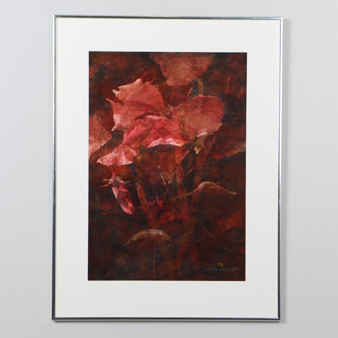 LARS-ÅKE LINDSTEDT. Vegetation, watercolour, signed monogram signed LOCK.