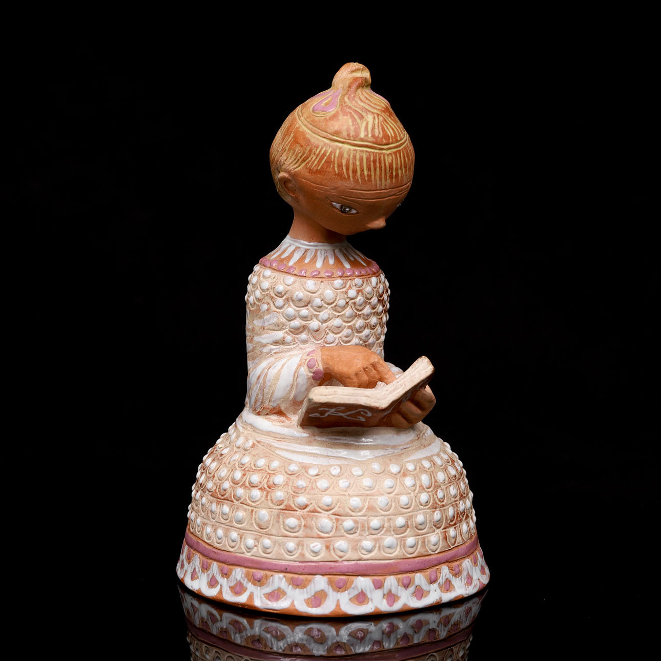 MARGIT KOVÁCS. A Glazed earthenware figurine, stamped, Hungary.