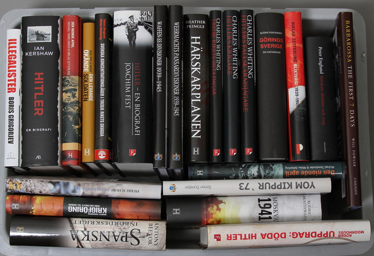 BOKBAND, 23 delar, krigshistoria.