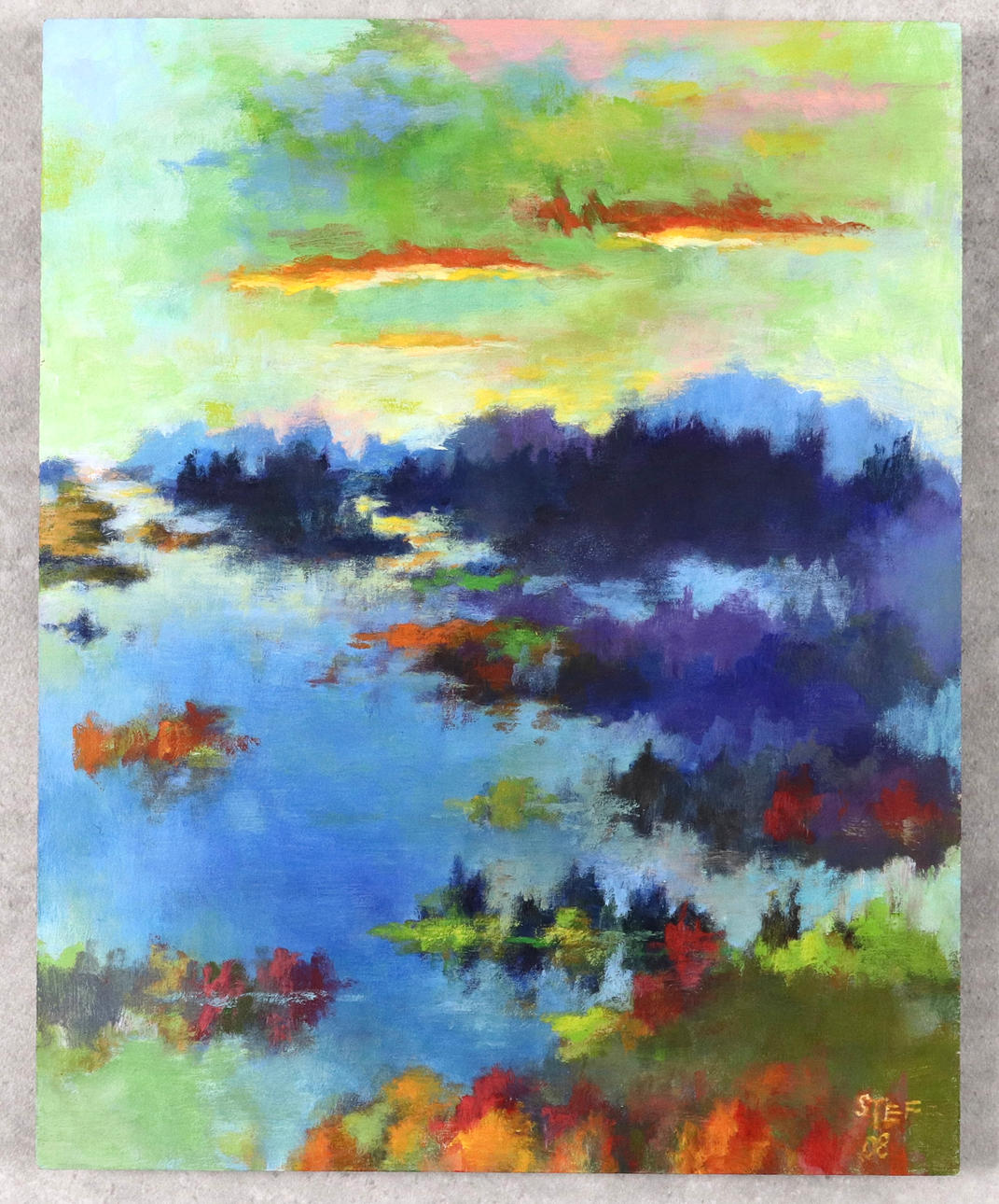 STEFAN WALLMARK. Acrylic on mdf-board.