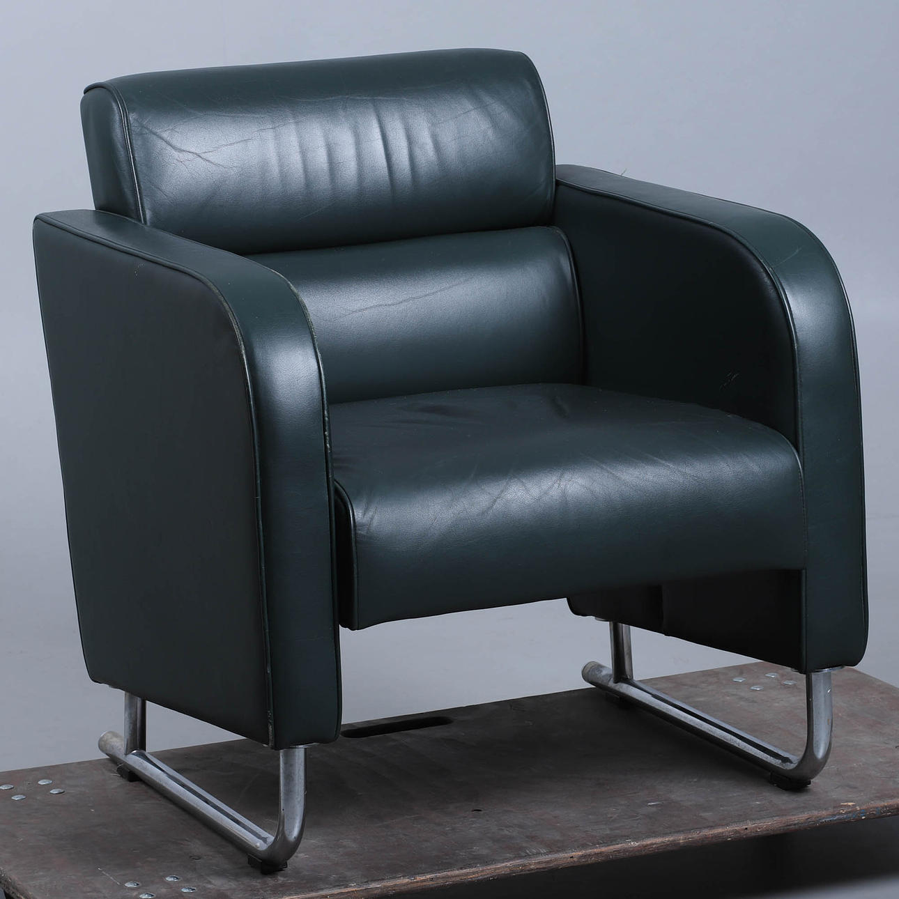 FÅTÖLJ, skinn, Ire Möbler.