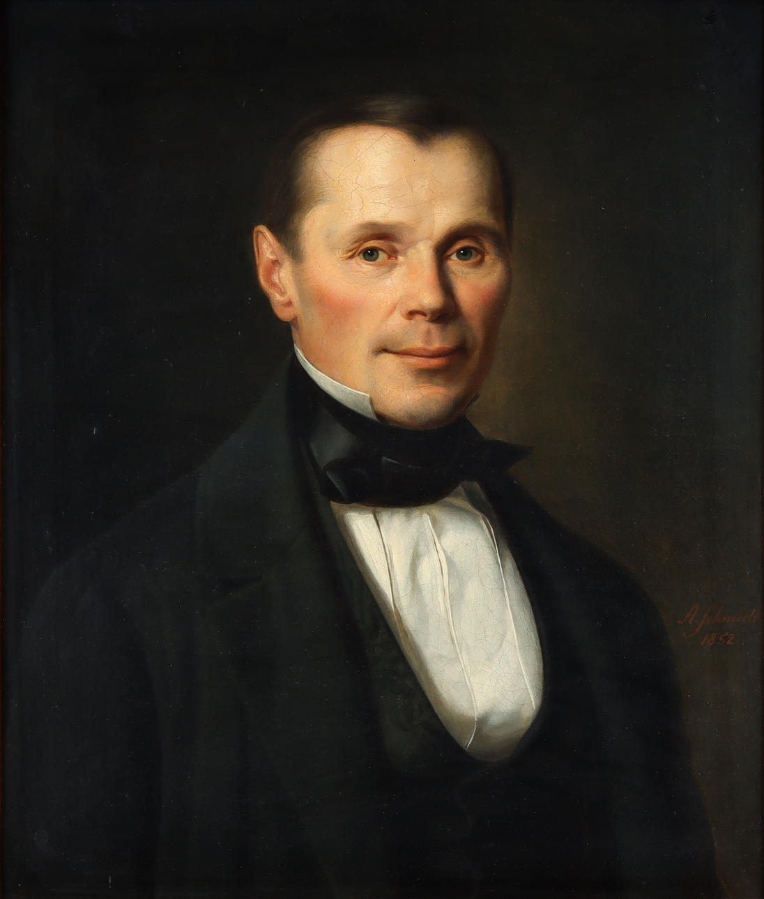 ADOLF SCHMIDT (1804-1860). Male portrait.