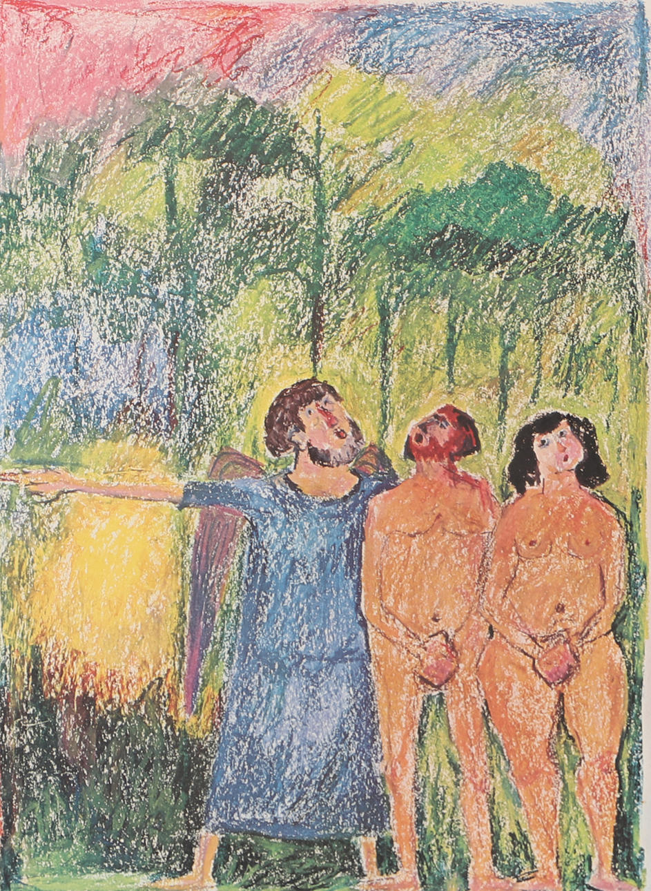 ÅKE HOLM. Adam & Eva, Druck.