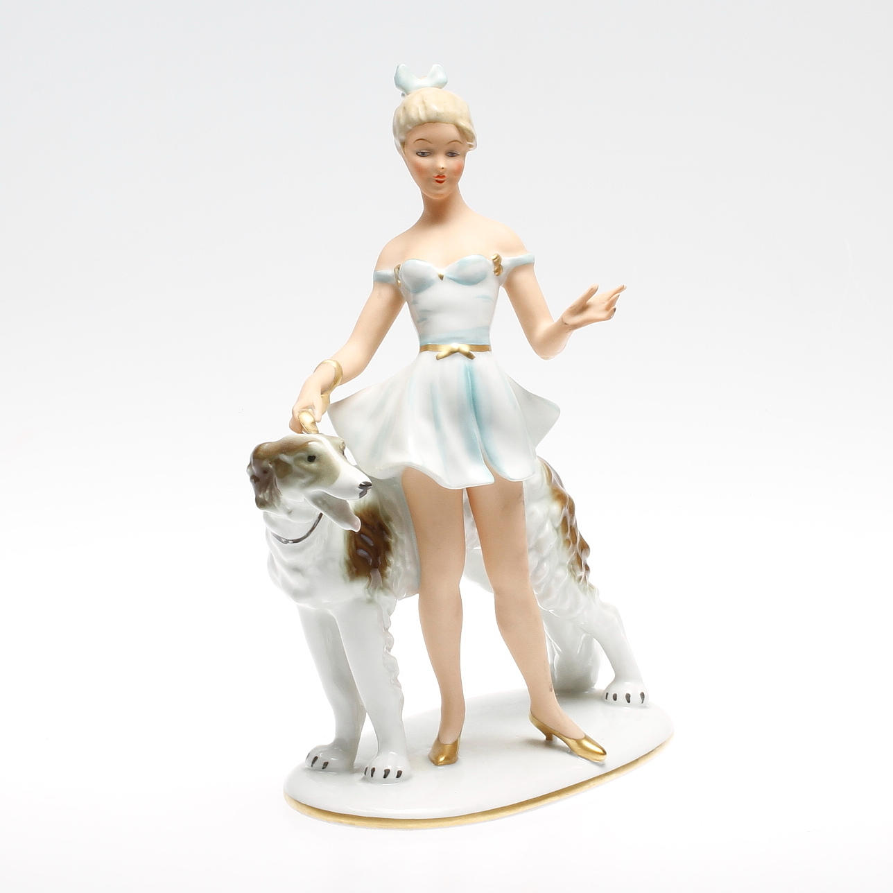 FIGURIN, porslin, Gerold Porzellan, Bavaria, Tyskland, 1900-talets mitt.