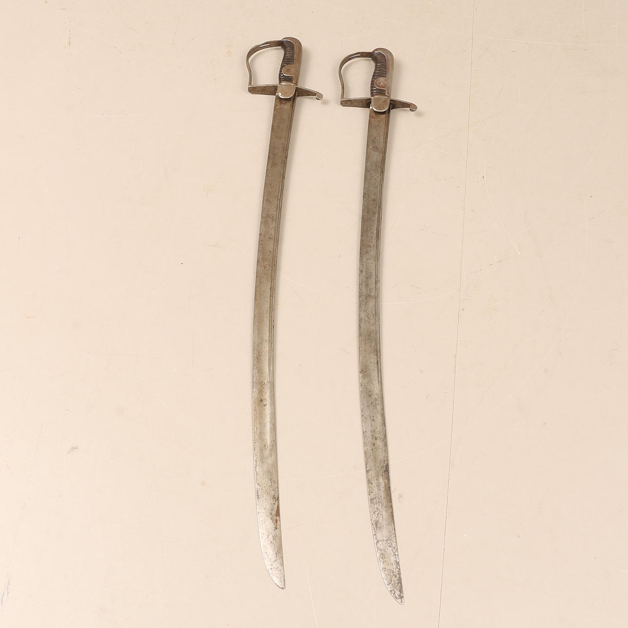 Two wooden sables, m/1831 for the artillery, Sweden, 19th century ...