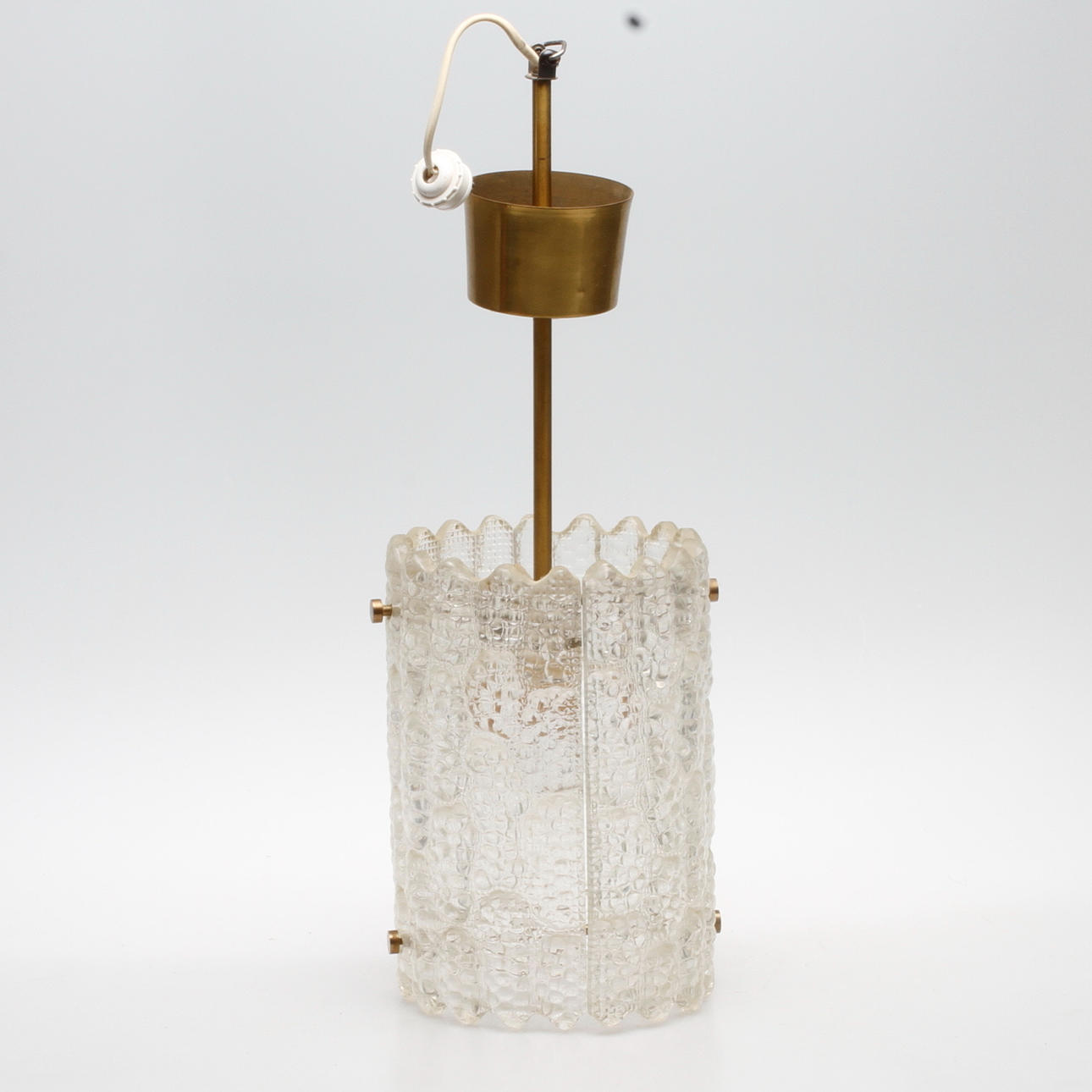 TAKLAMPA, Carl Fagerlund, Orrefors, höjd ca. 55 cm.