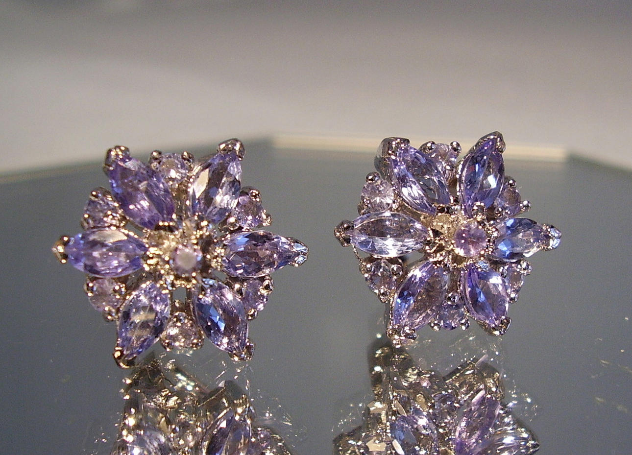 TANZANIT ÖRHÄNGEN SILVER 925.