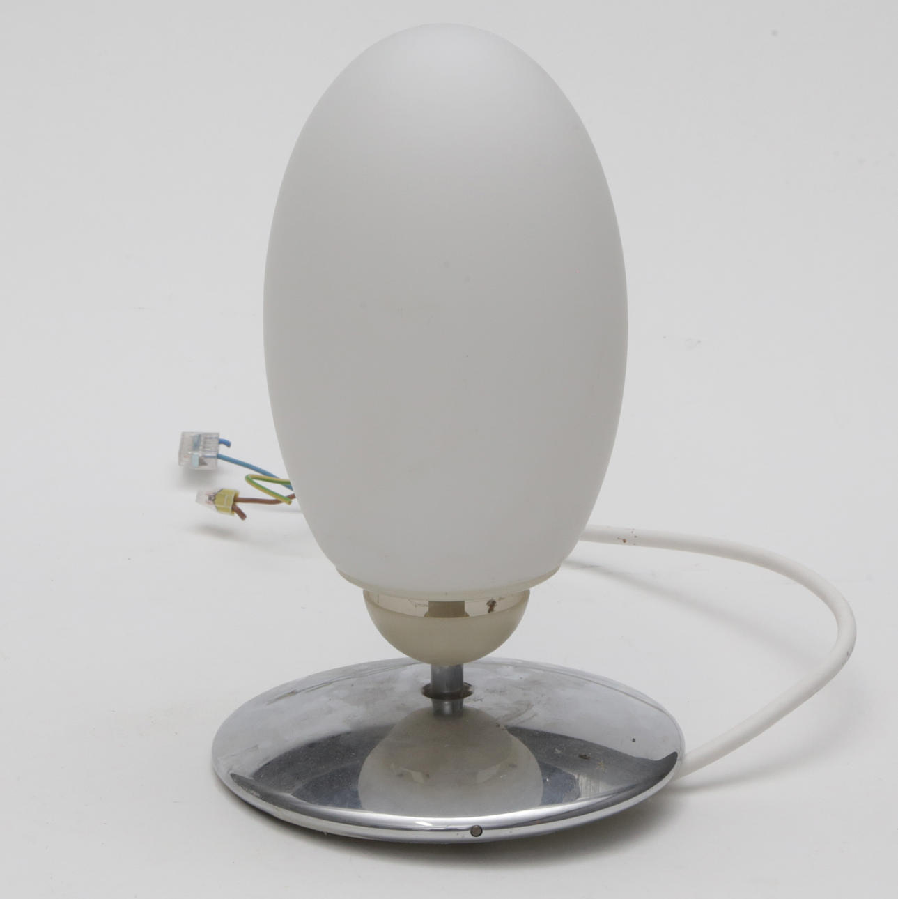 TAKLAMPA, glas/metall.