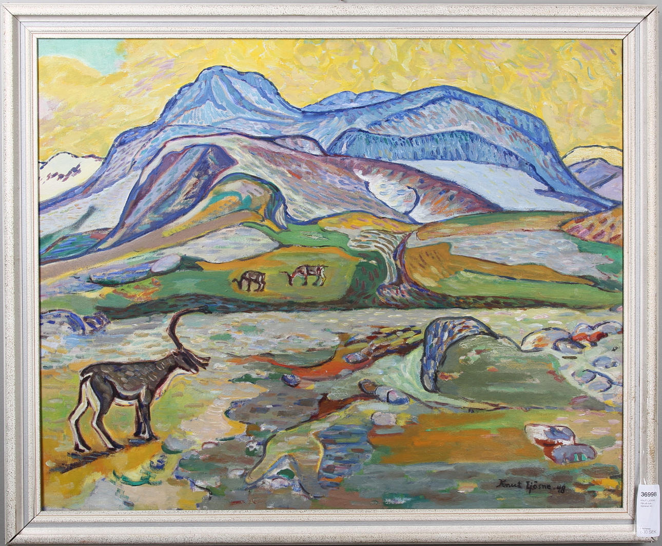 KNUT LJÖSNE, olja på duk, signerad 48.