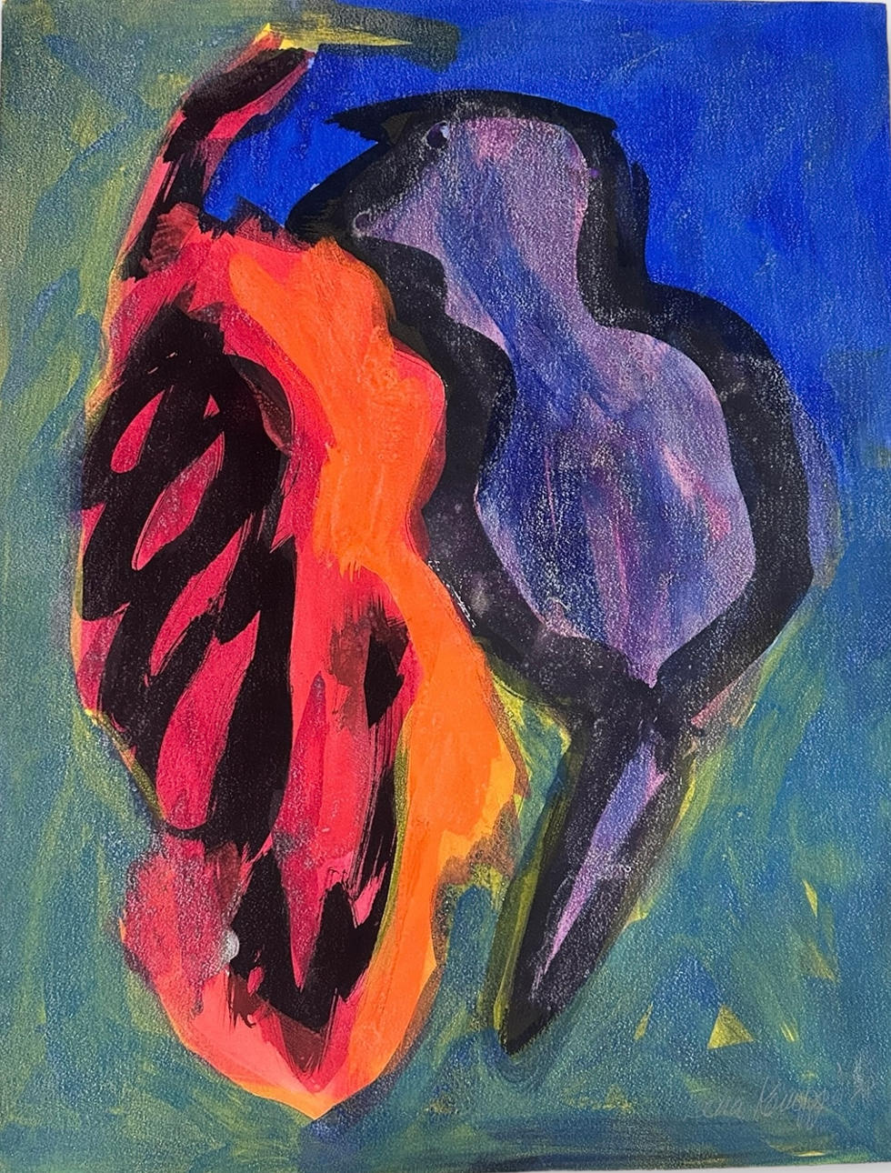 OIDENTIFIERAD KONSTNÄR. Oil on cardboard.
