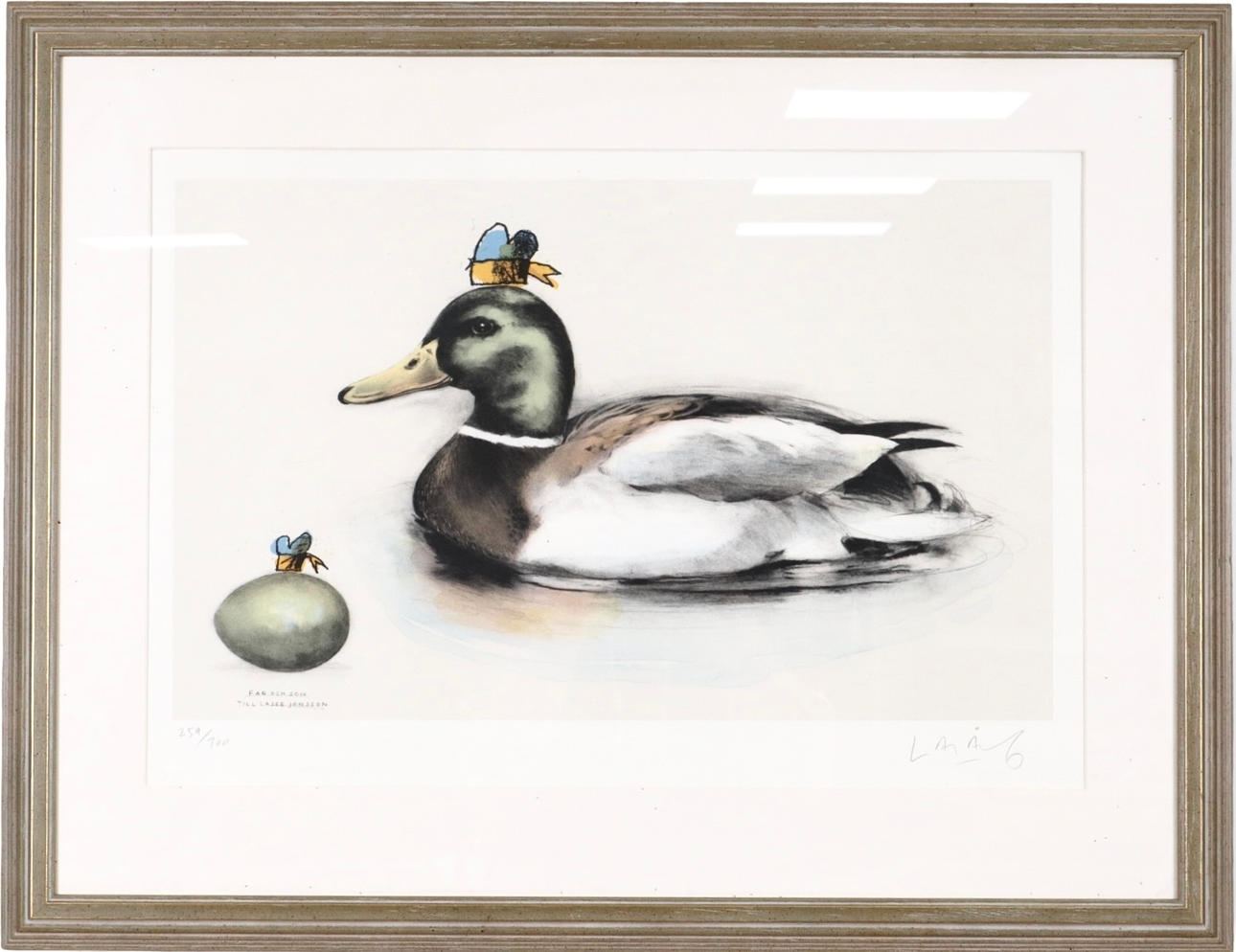 LASSE ÅBERG. Färglitografi.