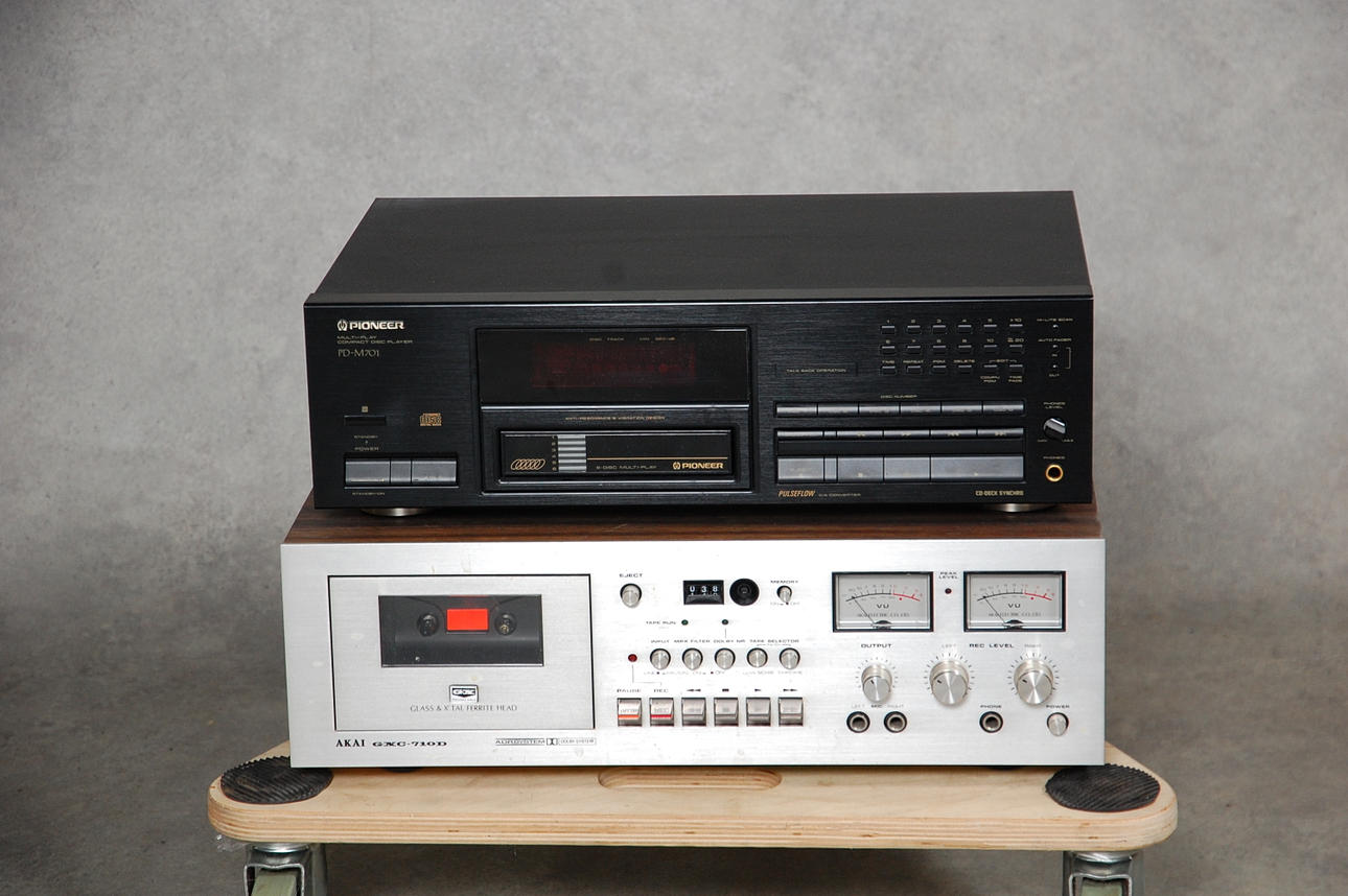 KASETTSPELARE, CD, Pioneer, Akai.