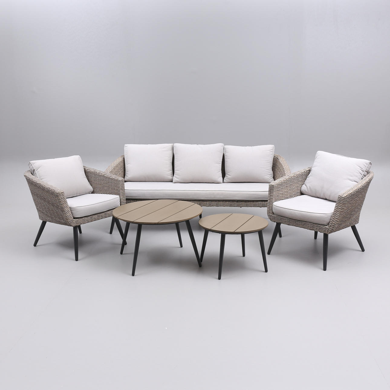 LOUNGEGRUPP, 5 delar, konstrotting, samtida.