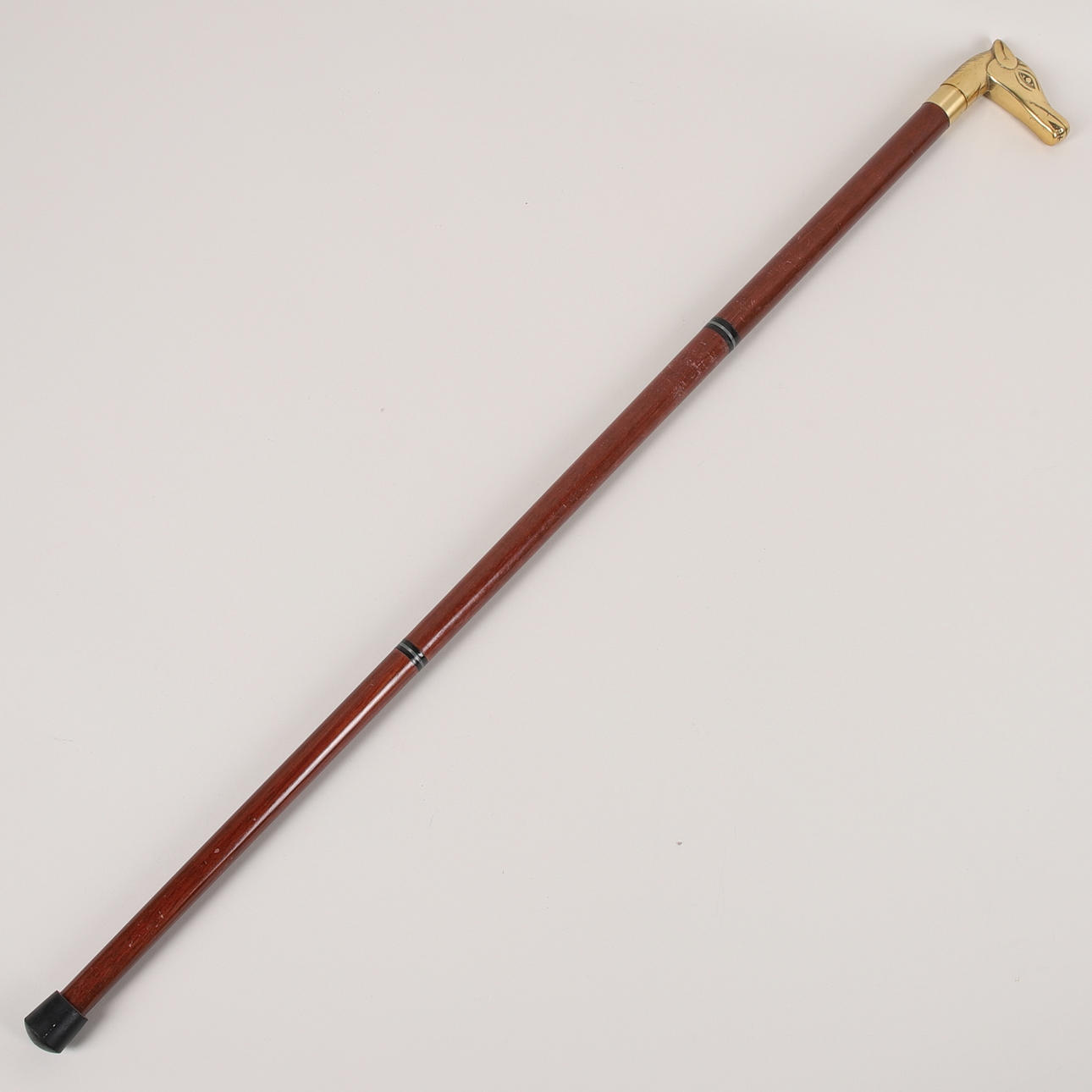 STOK, træ og messing, delelig, 1900-tal.