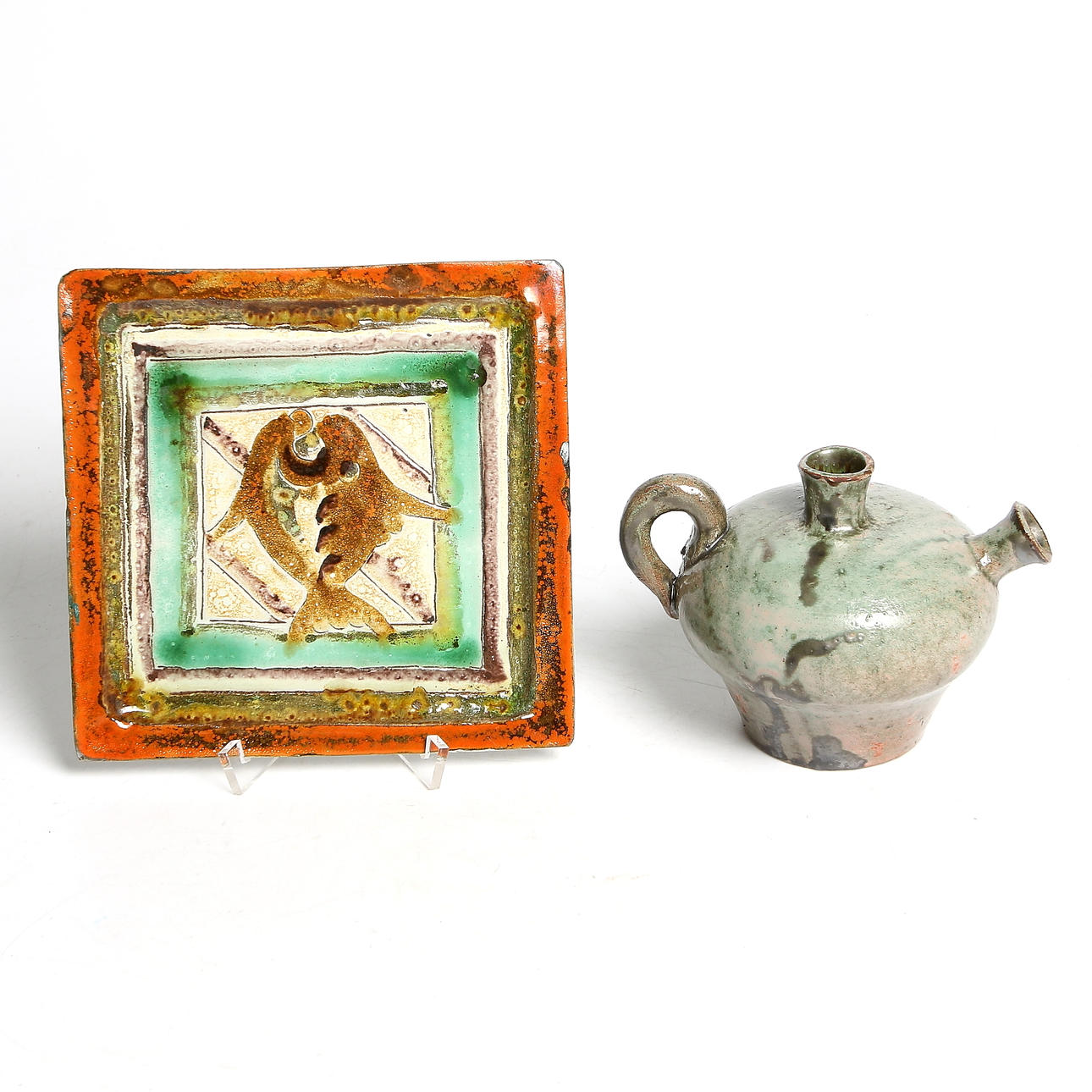 FAT och KRUS, lergods, Allan Ebeling, Torshälla, 1900-tal.