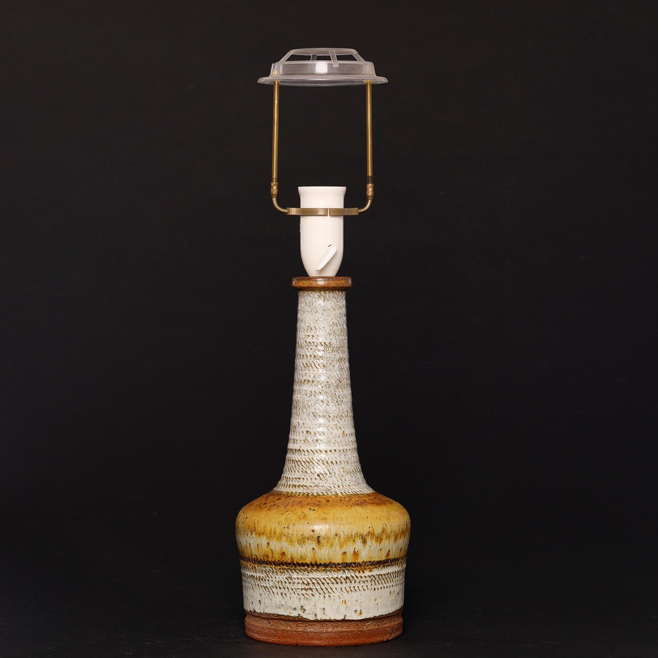 ERIK GRAESER (1927-2002). Table lamp, stoneware, own workshop, signed, Denmark.