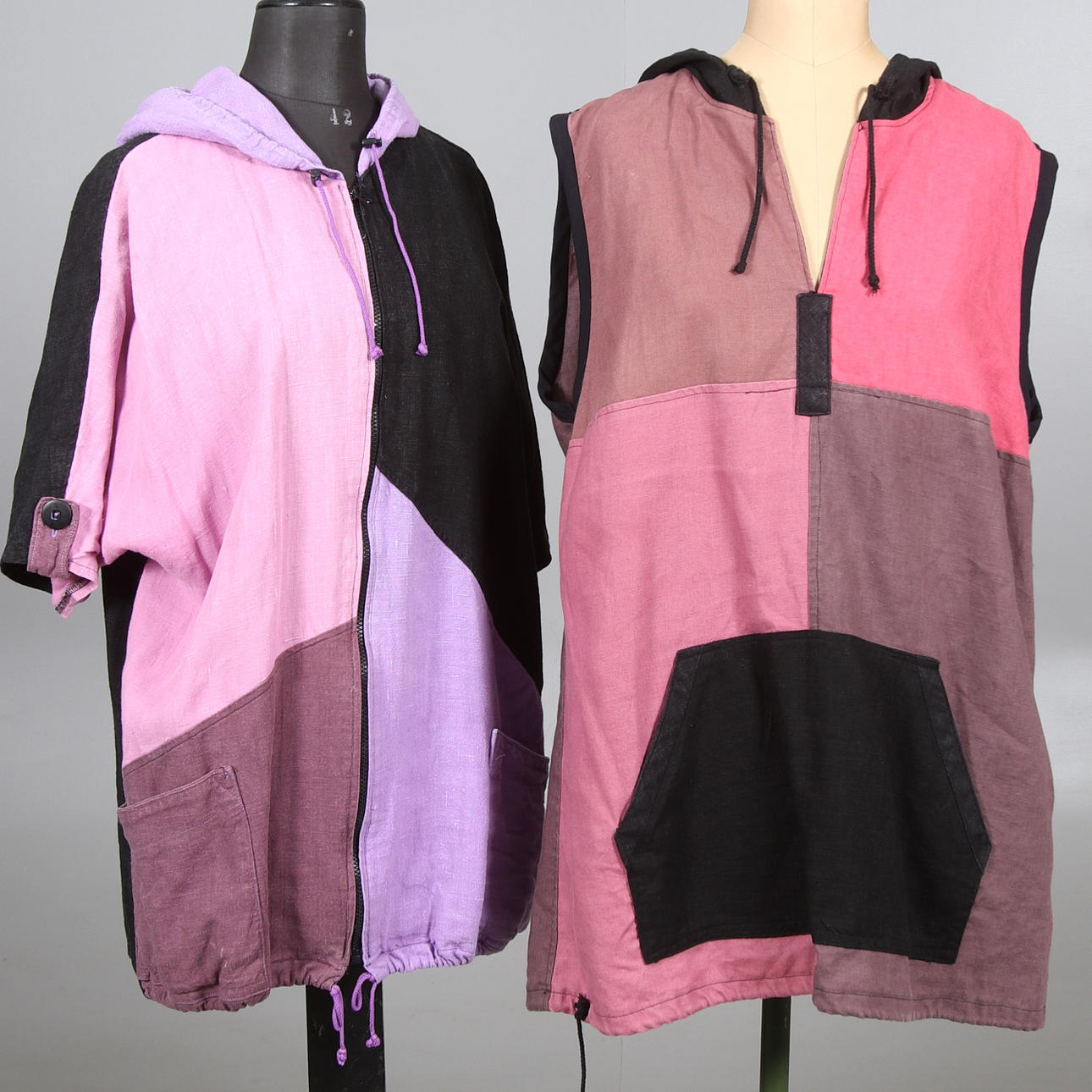 PARKAS samt JACKA, linne, Ateljésydda.