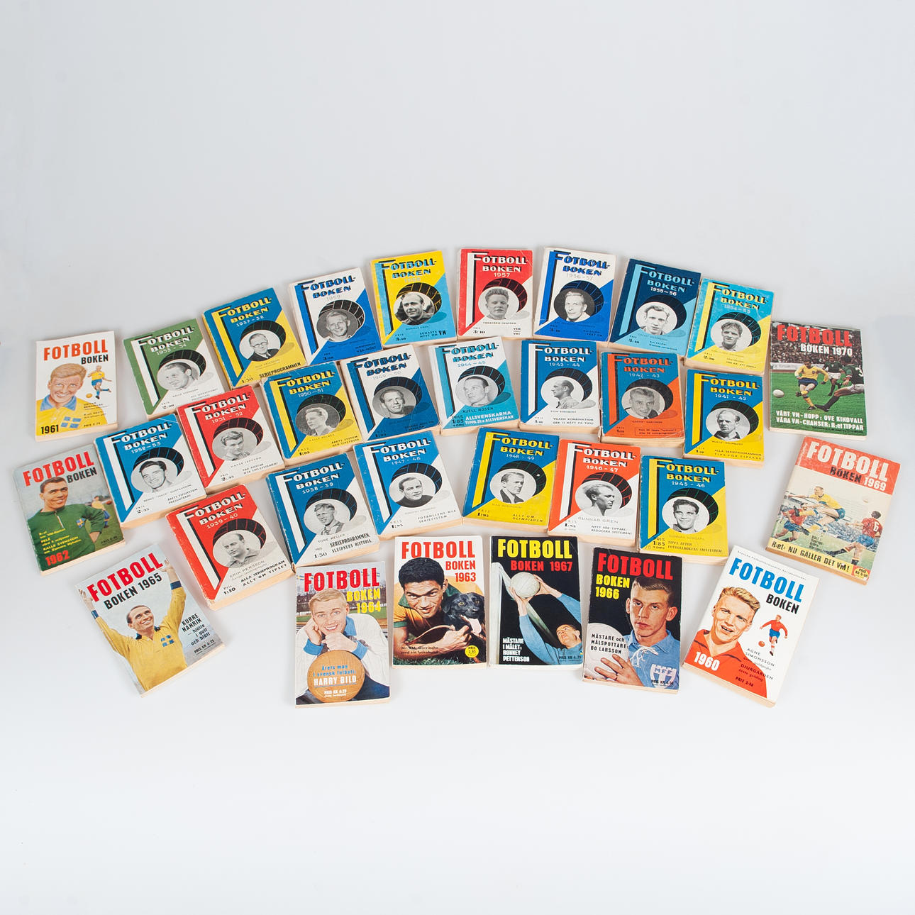 FOTBOLLSBOKEN. 1937-1970.