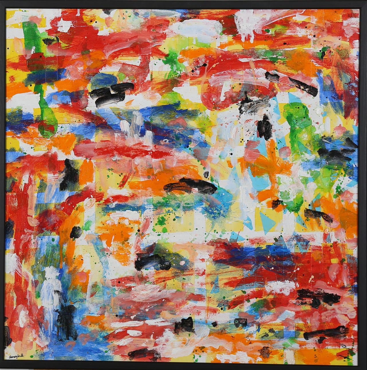 ULF SÄRNEGÅRDH. Inre landskap, akryl på pannå, signerad Särnegårdh.