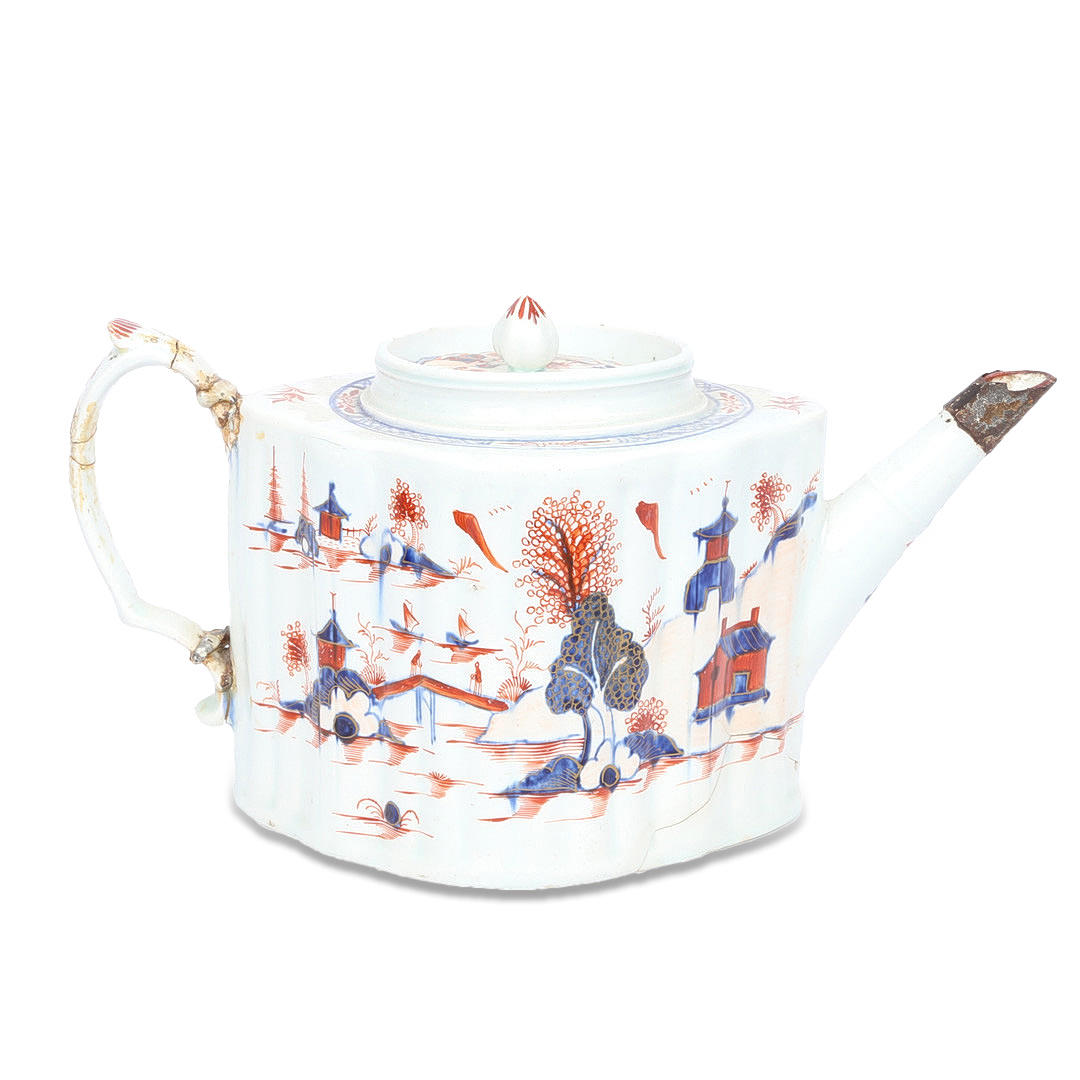 EN SJÆLDEN LOWESTOFT TEKANDE OG DÆKSEL.