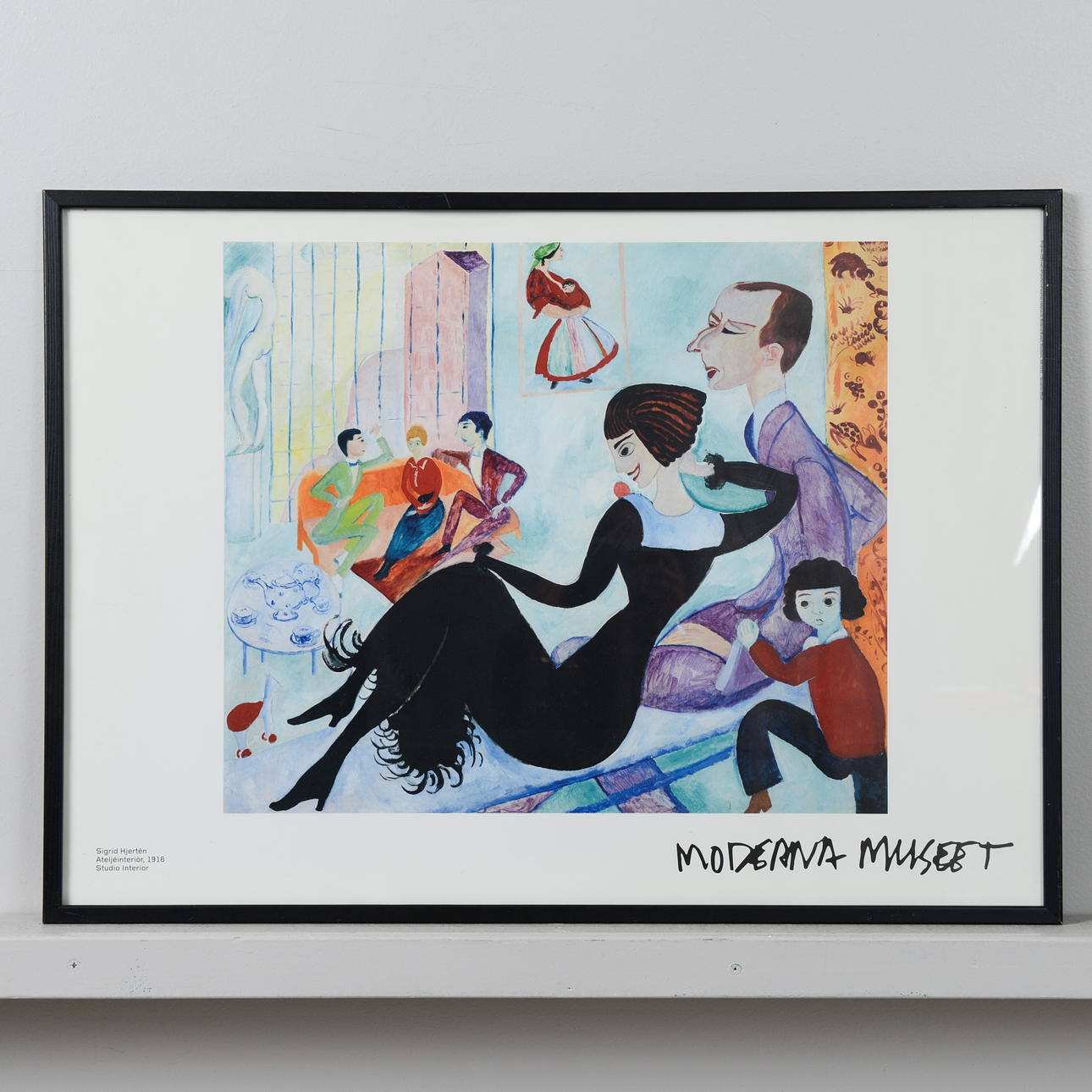 SIGRID HJERTÉN. "Ateljéinteriör", affisch, Moderna Museet.