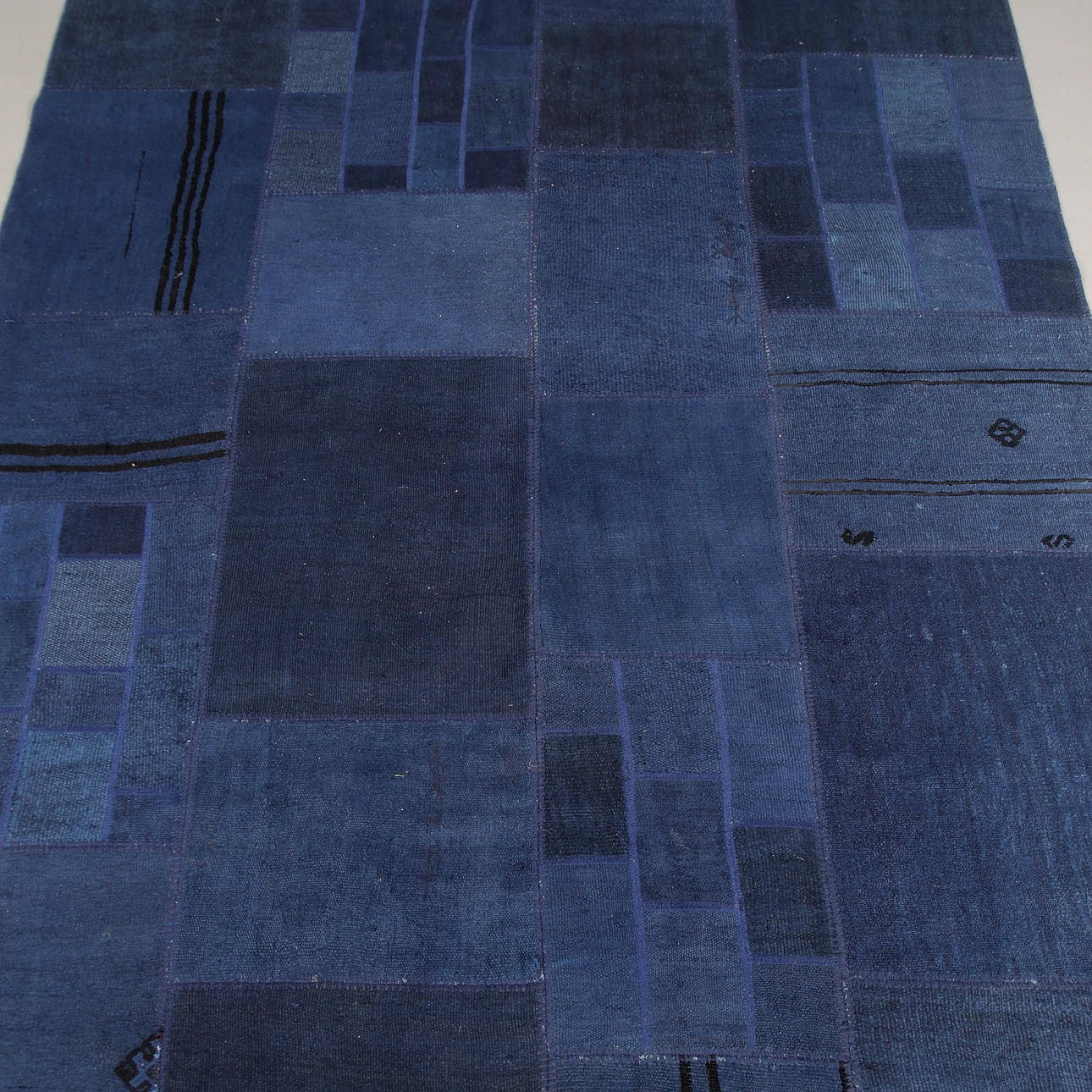 Ein Görlev-Patchwork-Teppich von Ikea, 2000er Jahre.