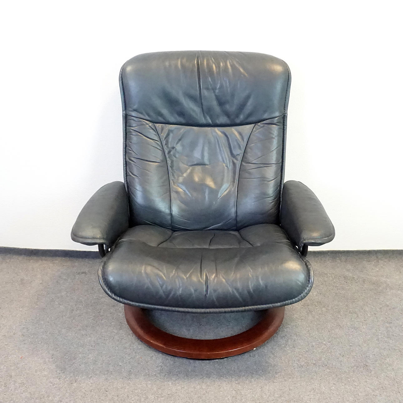 Ein „Stressless“ -Sessel, Ekornes, Norwegen.