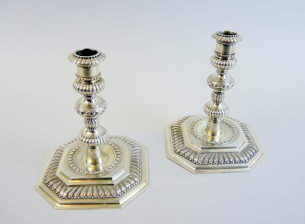 PAR LJUSKRONOR, 13 lot silver.