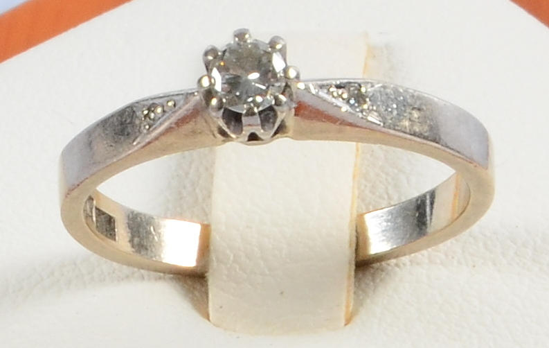 DIAMANTRING, vitguld, 18K, Göteborg.