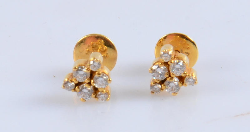 DIAMANTÖRHÄNGEN, 18K.