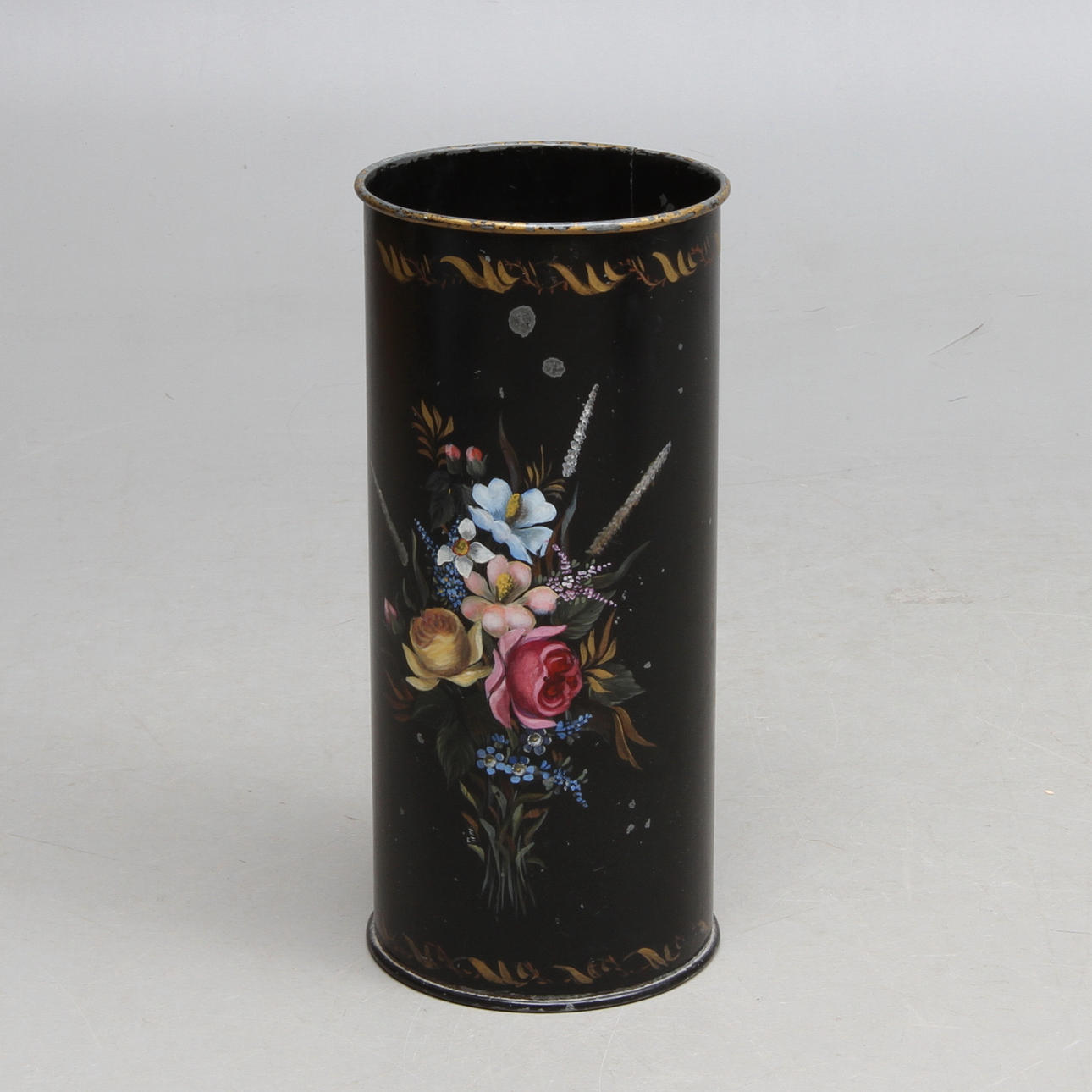 PARAPLYSTÄLL, bemålad plåt, 18/1900-tal.