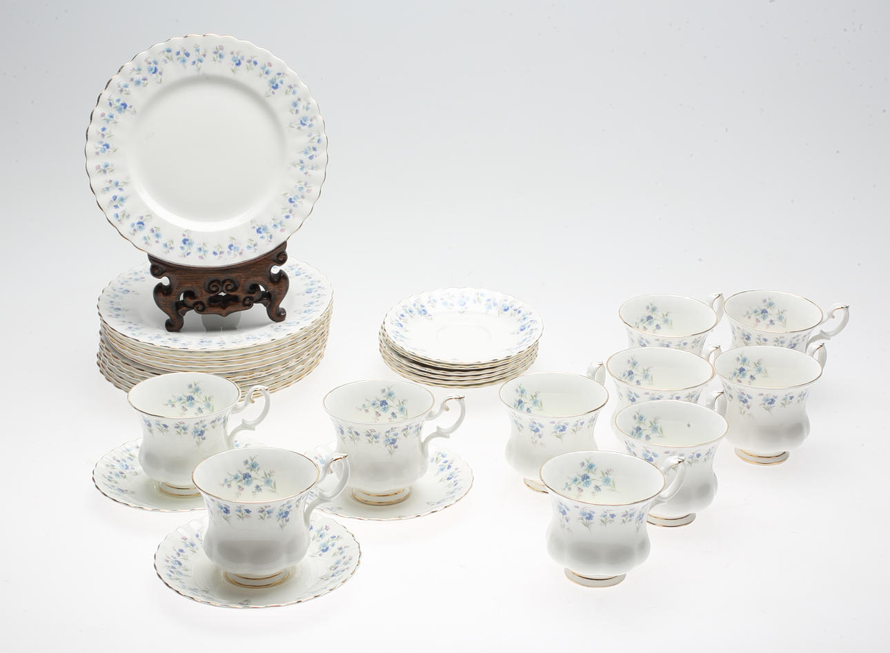 KAFFESERVIS, 31 delar, "Memory Lane", Royal Albert, England, 1900-tal.