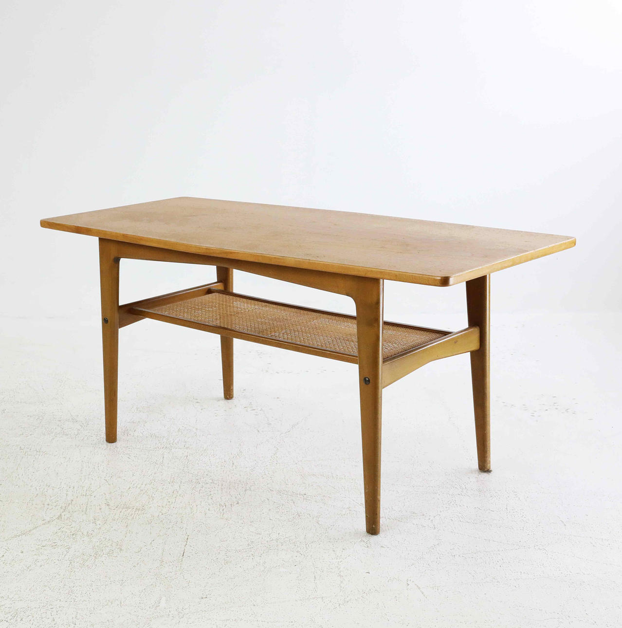 SOFABORD, hylde i rotting, 1950'er/60'ere.