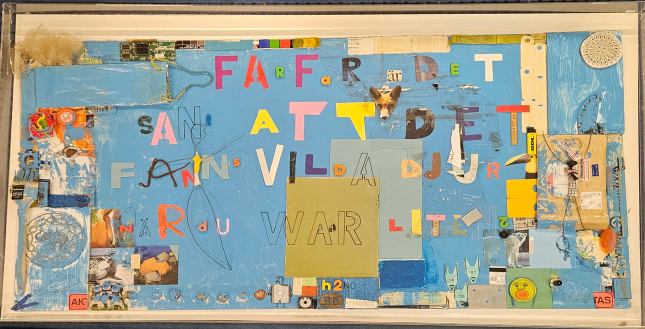 VIKTOR BYHR. Collage, osignerad.