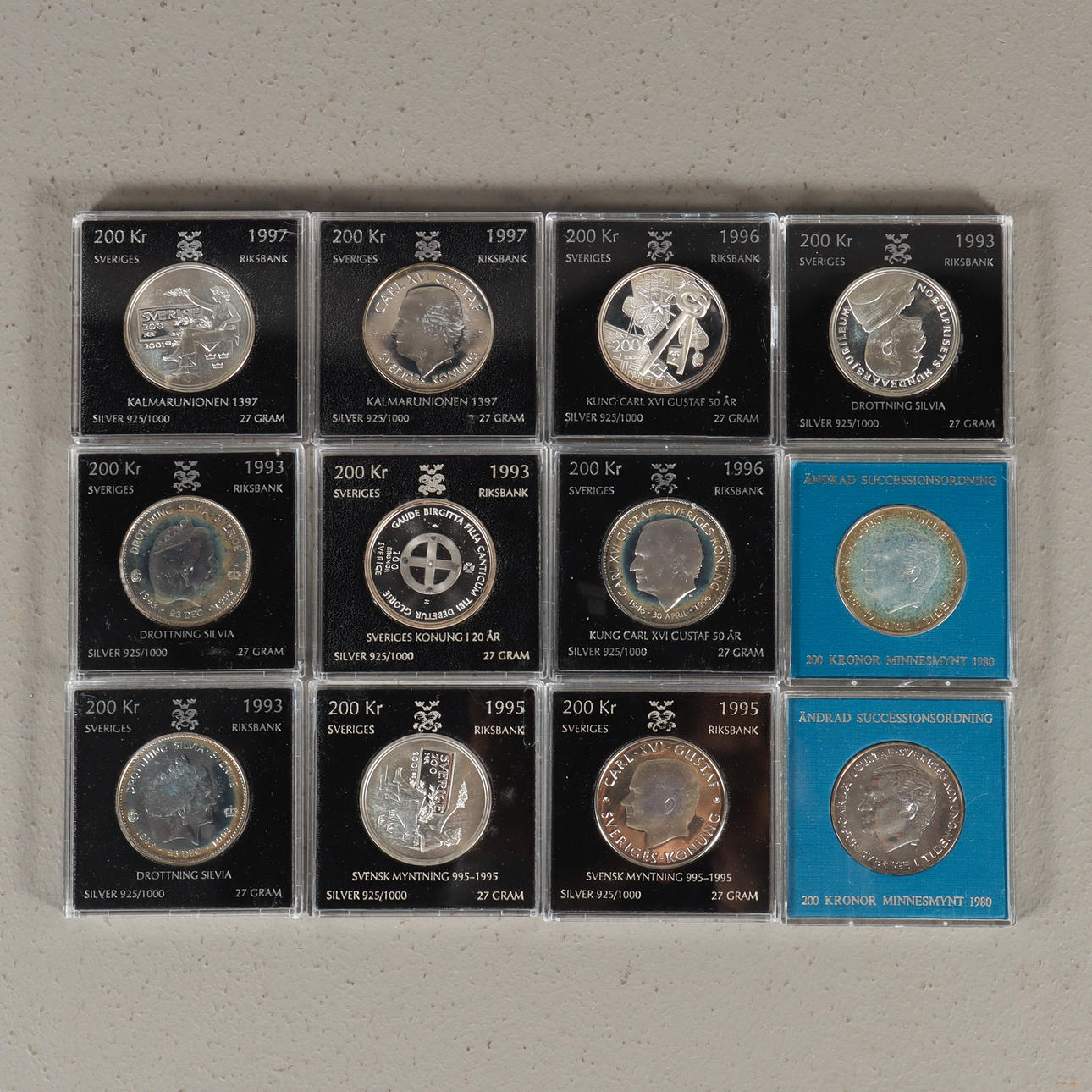 GEDENKMÜNZE Schweden, 200 Kronen.