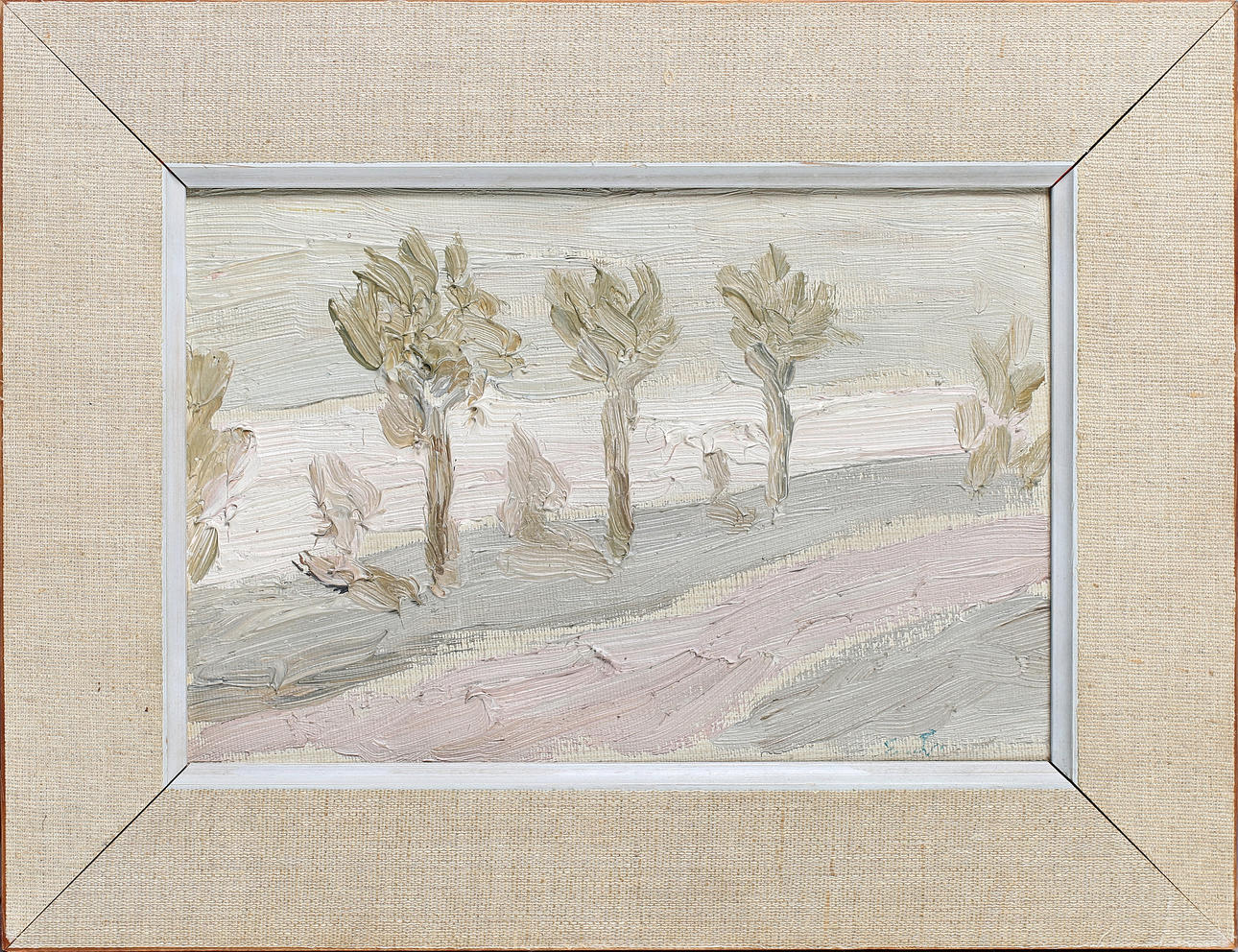 EVERT LINDFORS. Allé, olja på duk, signerad a tergo.