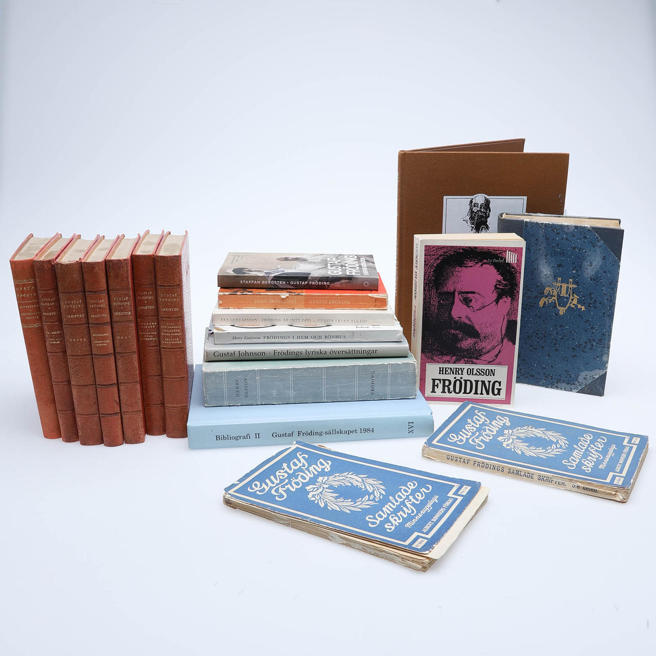 19 BÖCKER. Om och av Gustaf Fröding.
