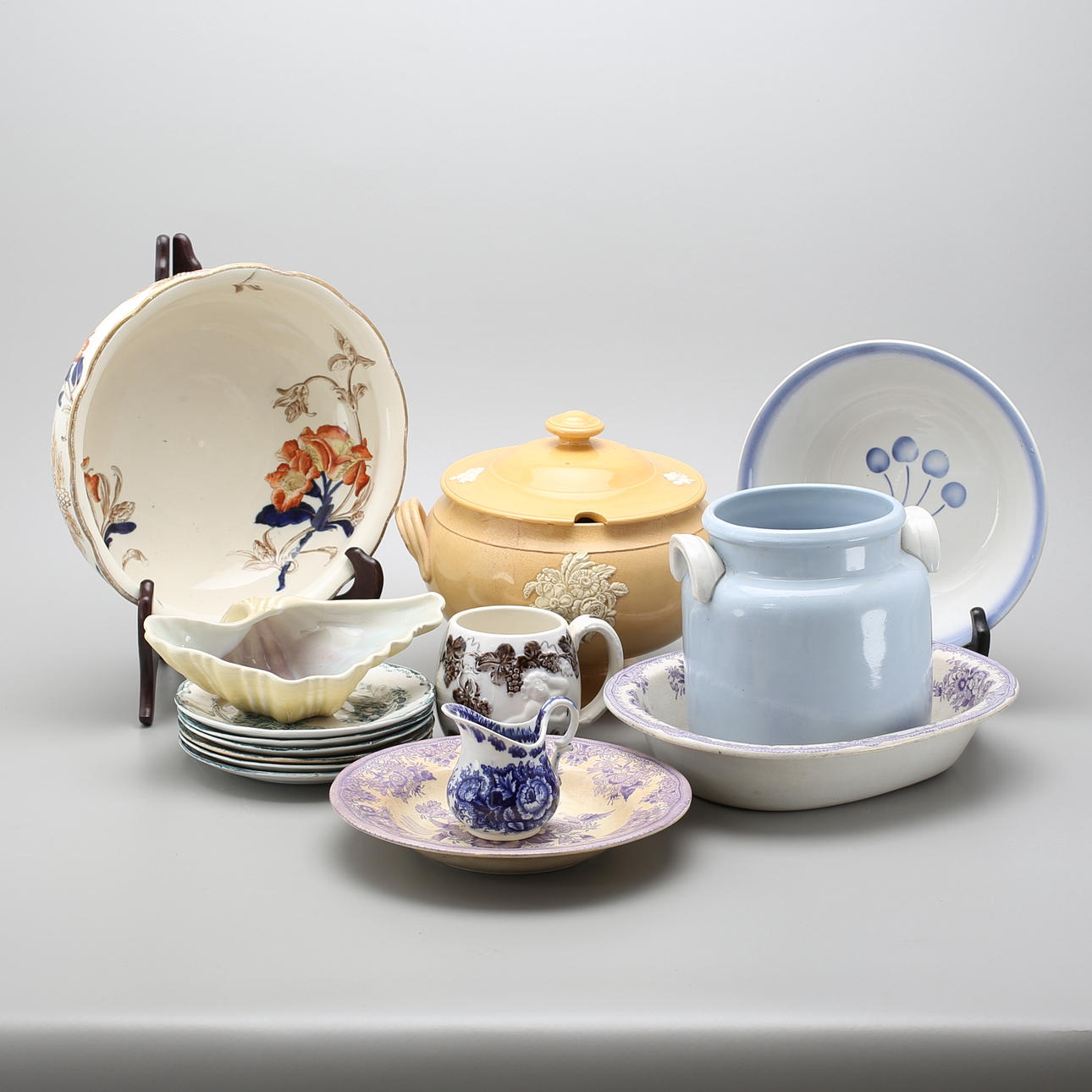 PARTI PORSLIN, 16 delar, bl.a Rörstrand, Gefle.