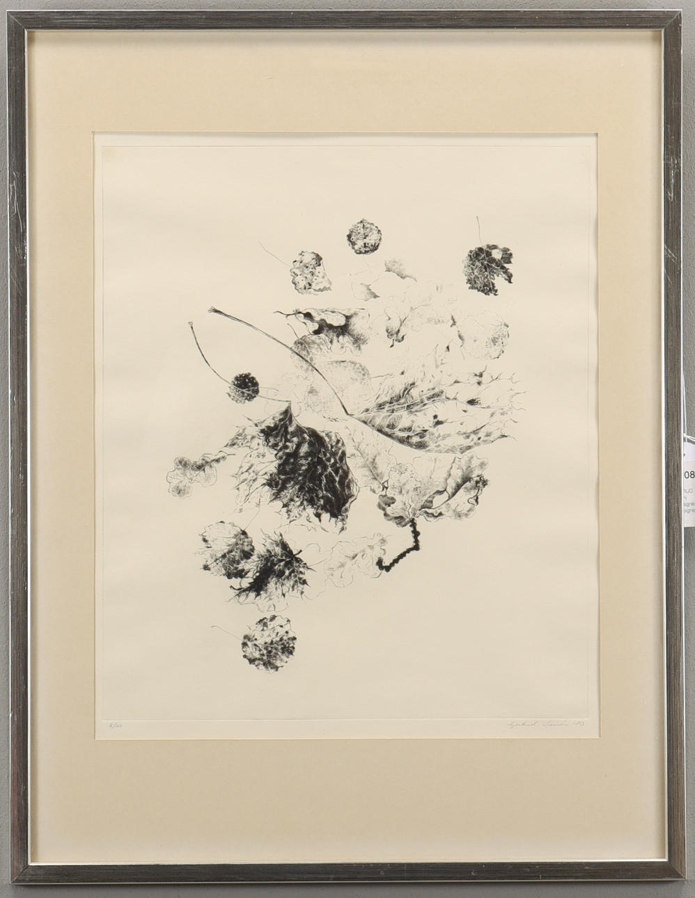 GERTRUD SAMÉN dry needle engraving 2/20, signed.