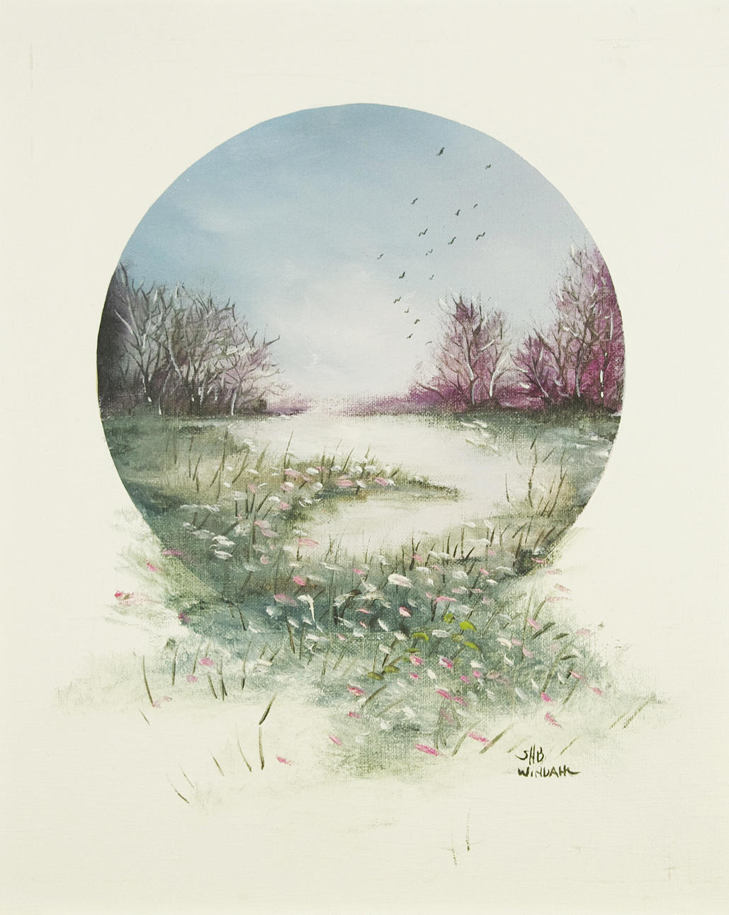 STEFAN WINDAHL. "Strandkant 1986", olja på duk, signerad SHB Windahl.