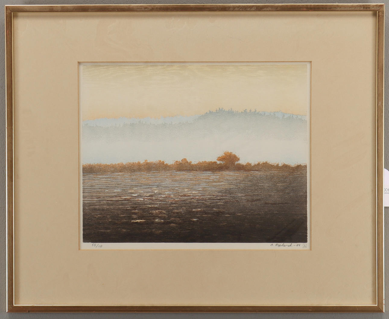 BENGT ASPLUND. Höstlandskap.