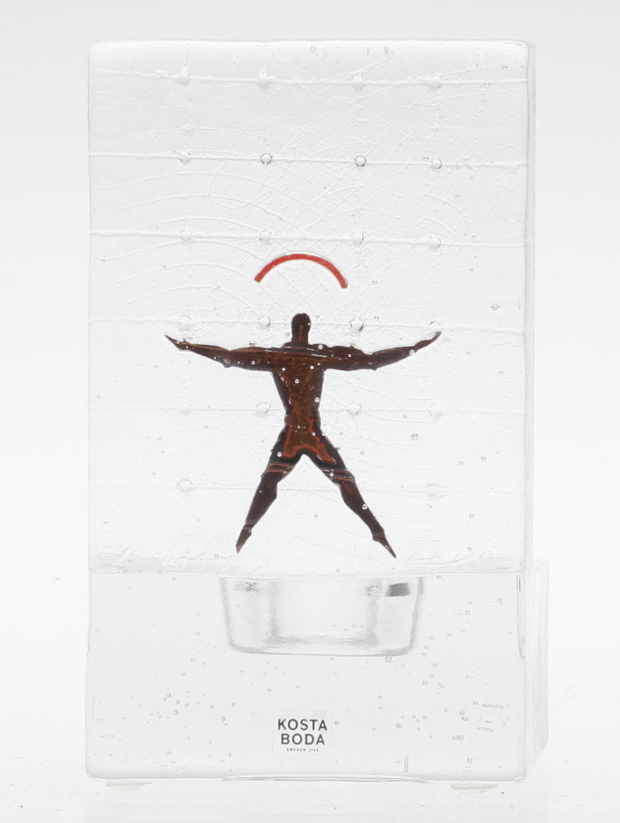 LJUSSTAKE, glas, Bertil Vallien, Kosta Boda, sign.