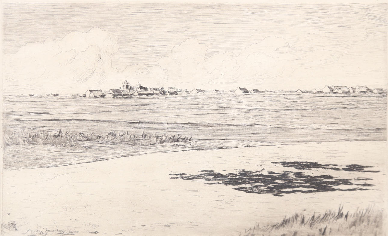 ANDRÉ DAUCHEZ. EFTER. etsning, signerad i plåten.